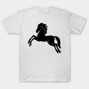 Jumping Black Stallion T-Shirt